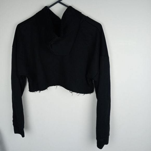 Nasty Gal Cropped Hoodie Sweater Size L - Picture 5 of 7